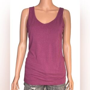 Stylish Plum Sleeveless Tank Top for Women Size Small